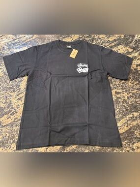 New Stussy Dice Black Tee All Sizes Available